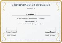 Certificado de Estudios