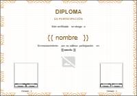 Diploma Clásico de Participación