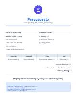 Presupuesto Corporativo Azul